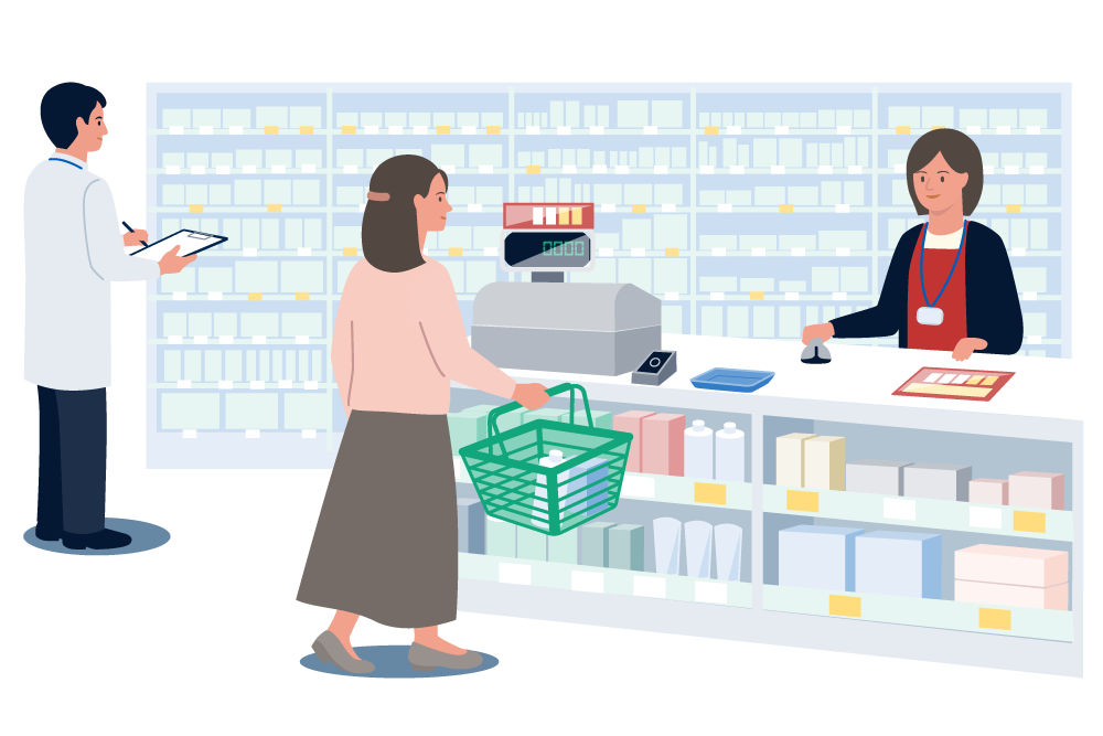 ドラッグストア店員