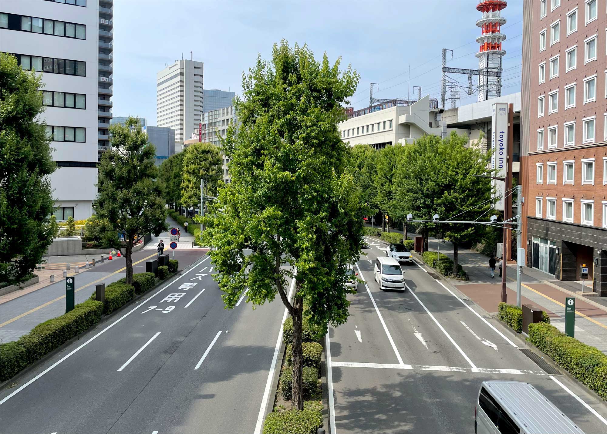 五橋駅前から仙台駅方面風景